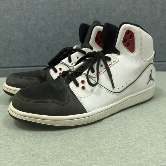 Nike Air Jordan 1 Flight 2 Premium White Black Red 640603 101 Mens Size 12 - Picture 1 of 9